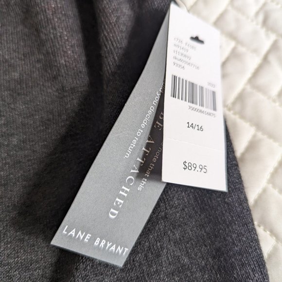 LANE BRYANT SIZE 14/16 BLACK W/ RED MERRY GRAPHIC SWEATER DRESS - Picture 13 of 13